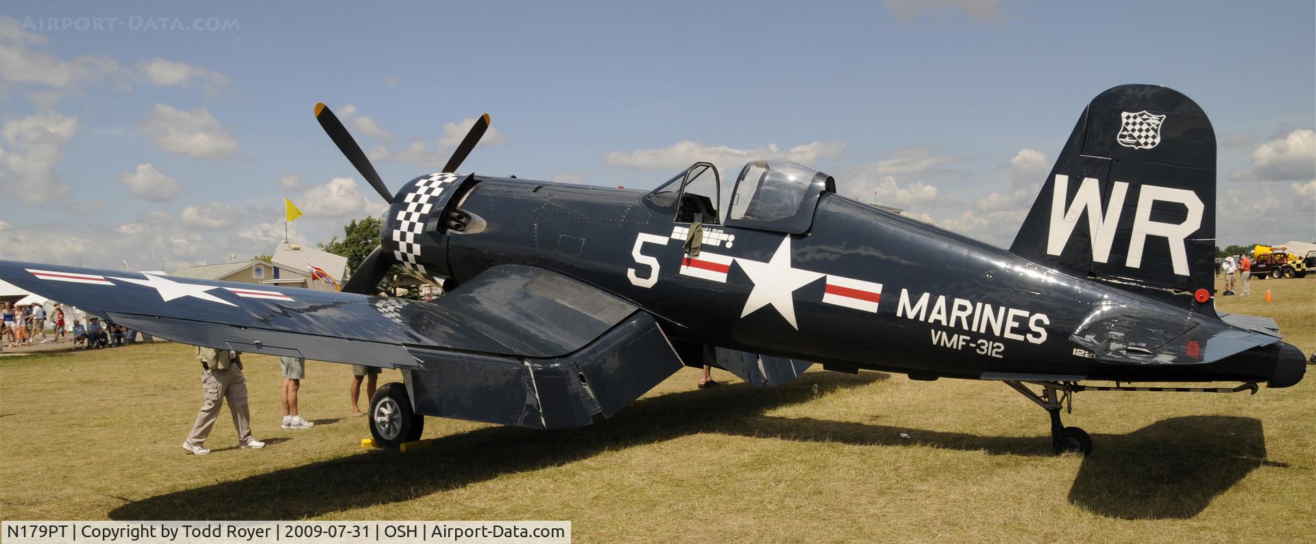 N179PT, 1948 Vought F4U-5 Corsair C/N Not found (Bu122179), EAA AIRVENTURE 2009