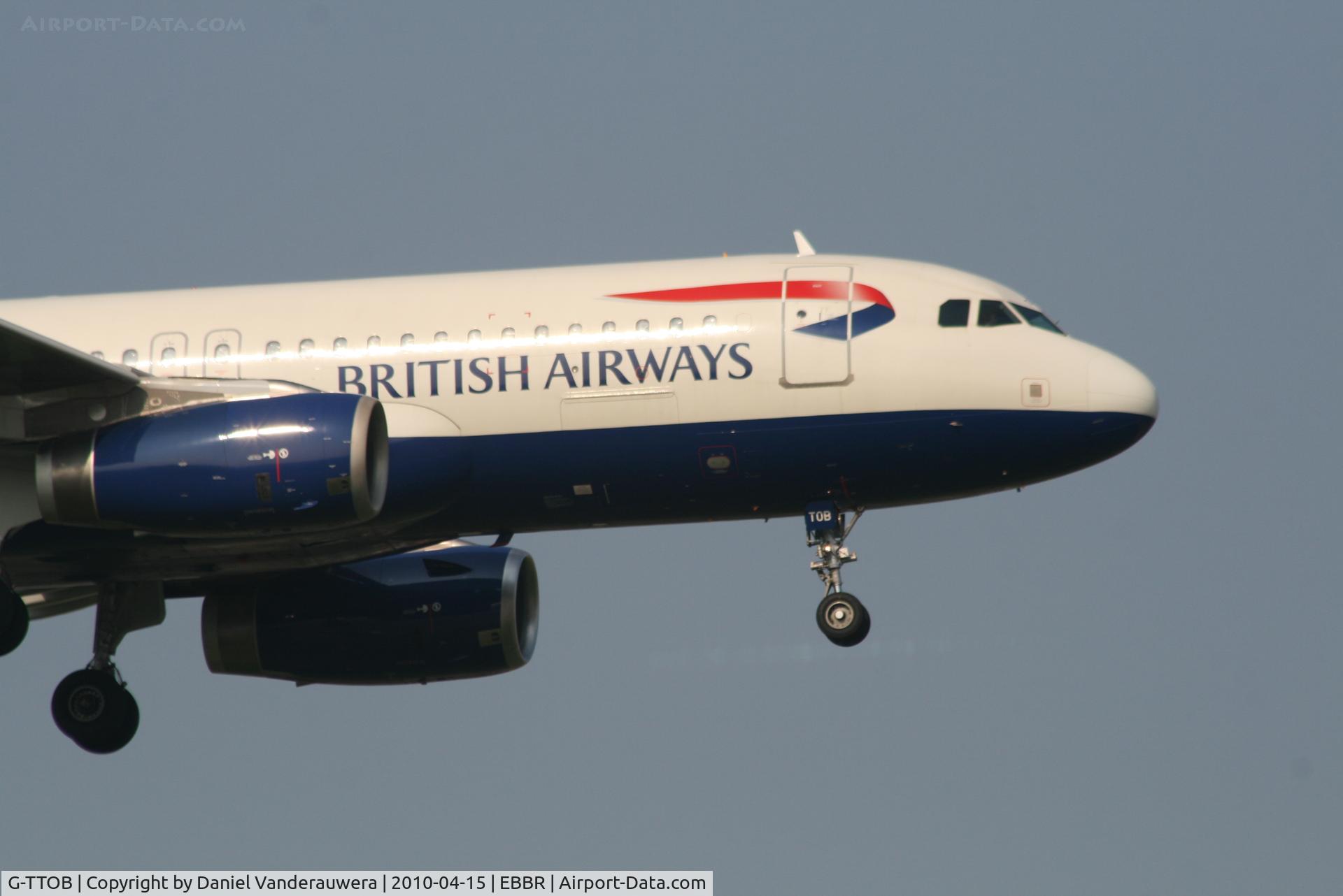 G-TTOB, 2001 Airbus A320-232 C/N 1687, Arrival of flight BA392 to RWY 02