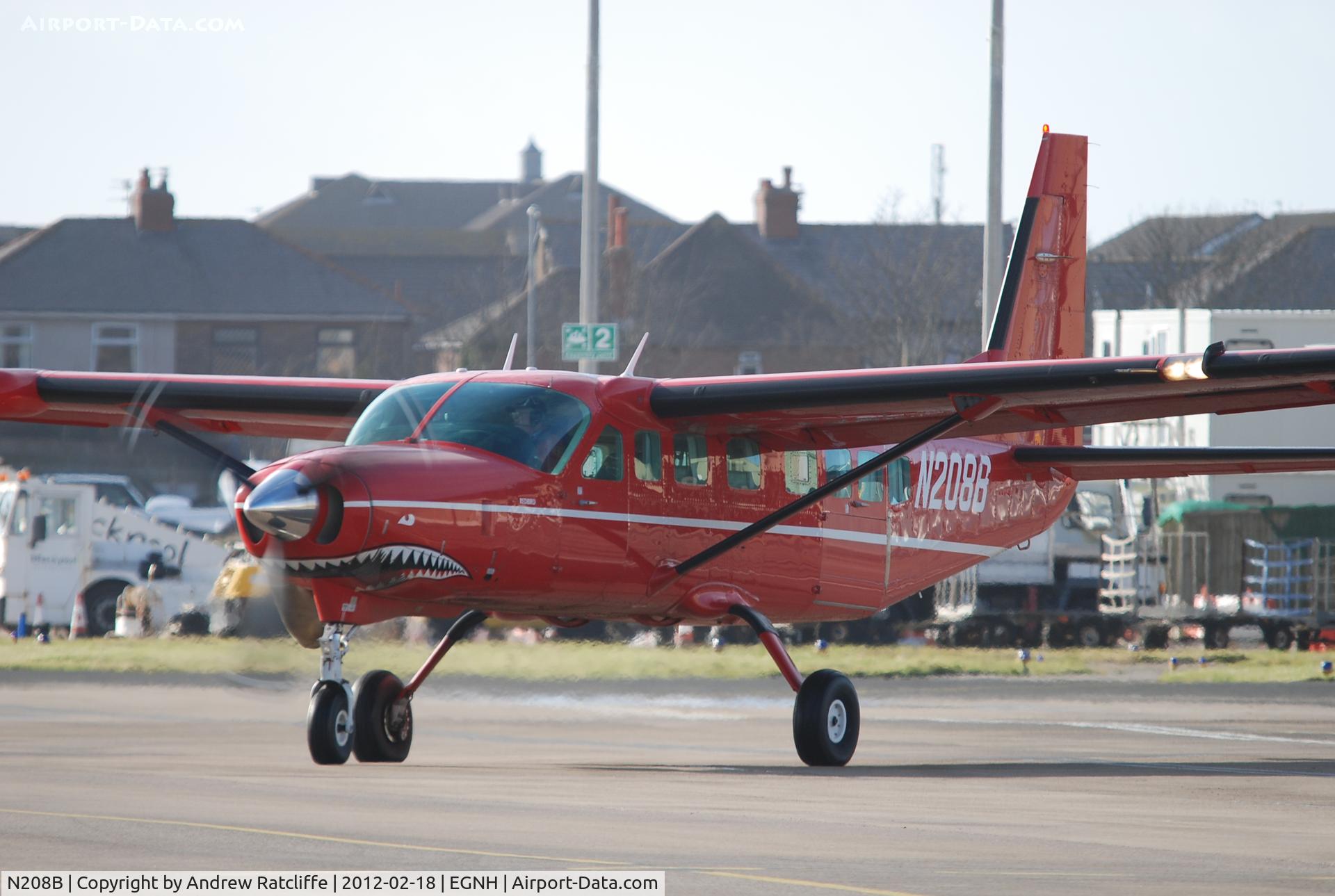 N208B, 2003 Cessna 208B Grand Caravan C/N 208B1023, Departing Blackpool after a short stay