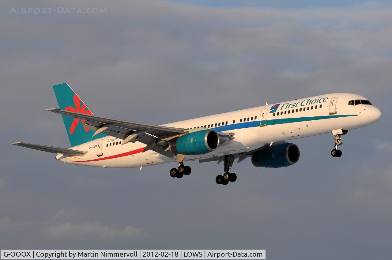G-OOOX, 1993 Boeing 757-2Y0 C/N 26158, Thomson Airways (First Choice)