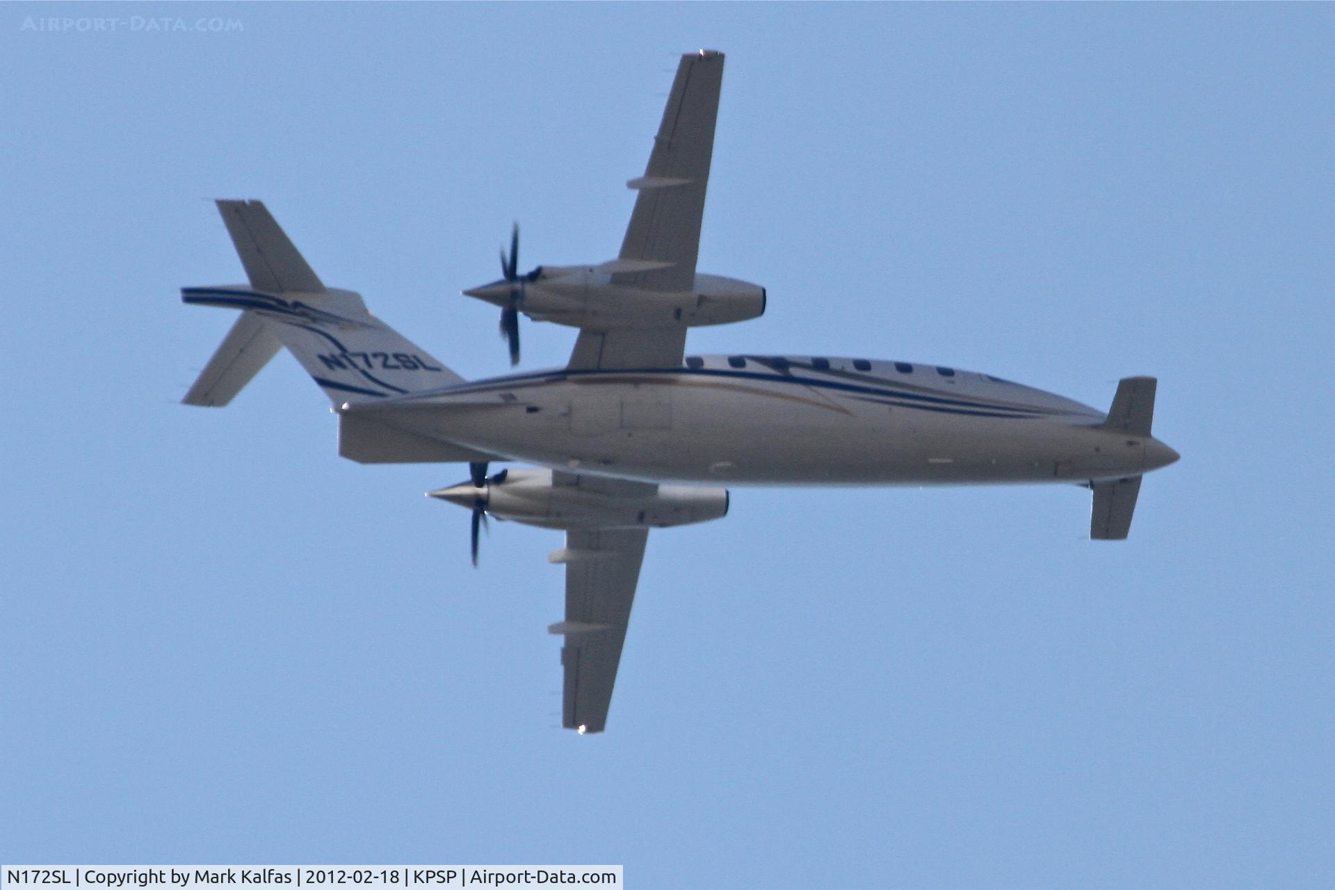 N172SL, 2007 Piaggio P-180 C/N 1141, Piaggio Aero Industries P180 on approach RWY 13L KPSP.