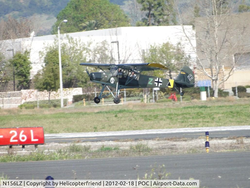 N156LZ, 2009 Fieseler Fi-156C Storch Replica C/N SA-001K, On a very slow final for 26R