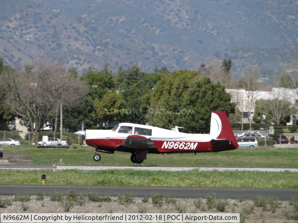 N9662M, 1966 Mooney M20F Executive C/N 670239, Lifting off