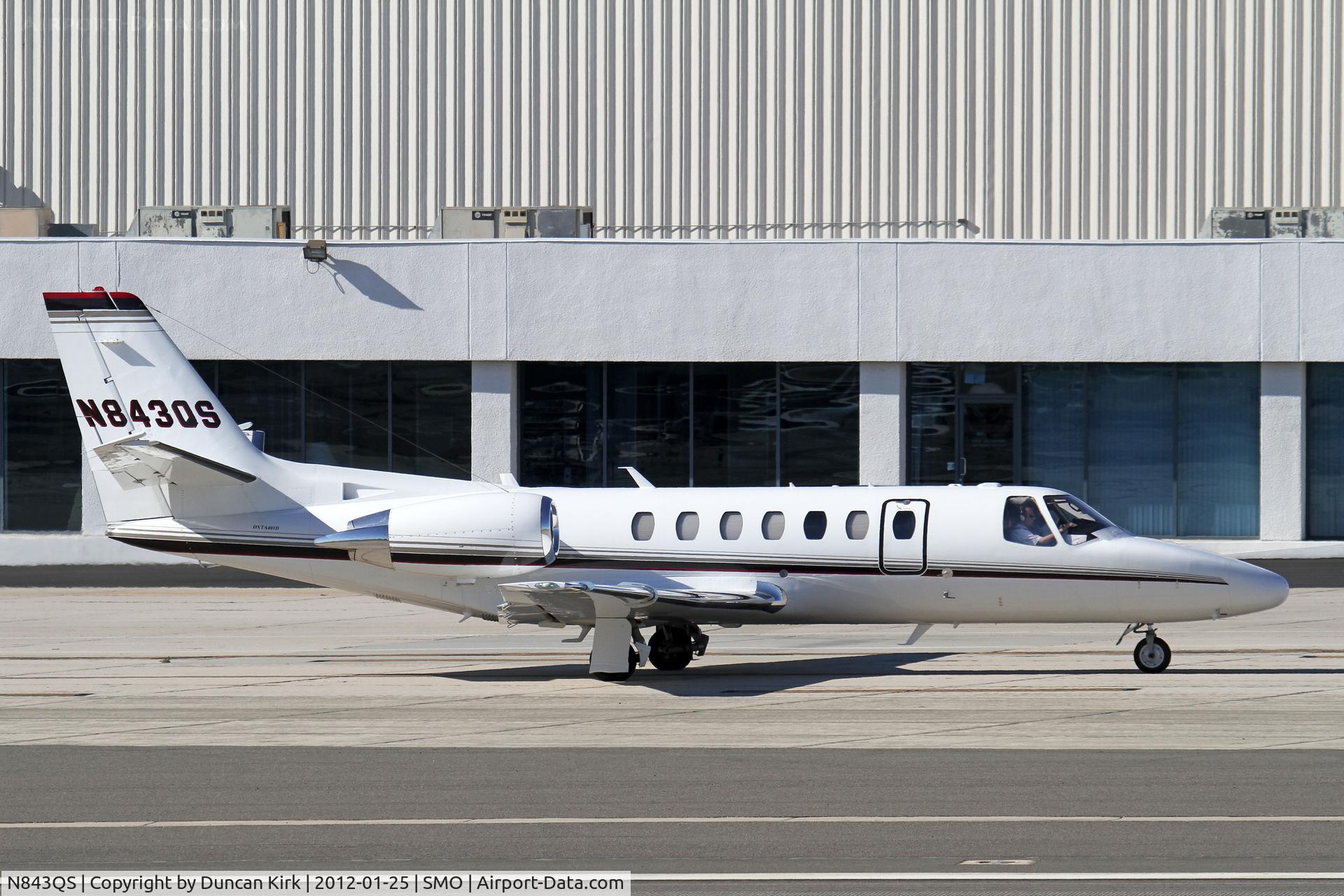 N843QS, 2008 Cessna 560 C/N 560-0790, One of several NetJets aircraft at Santa Monica