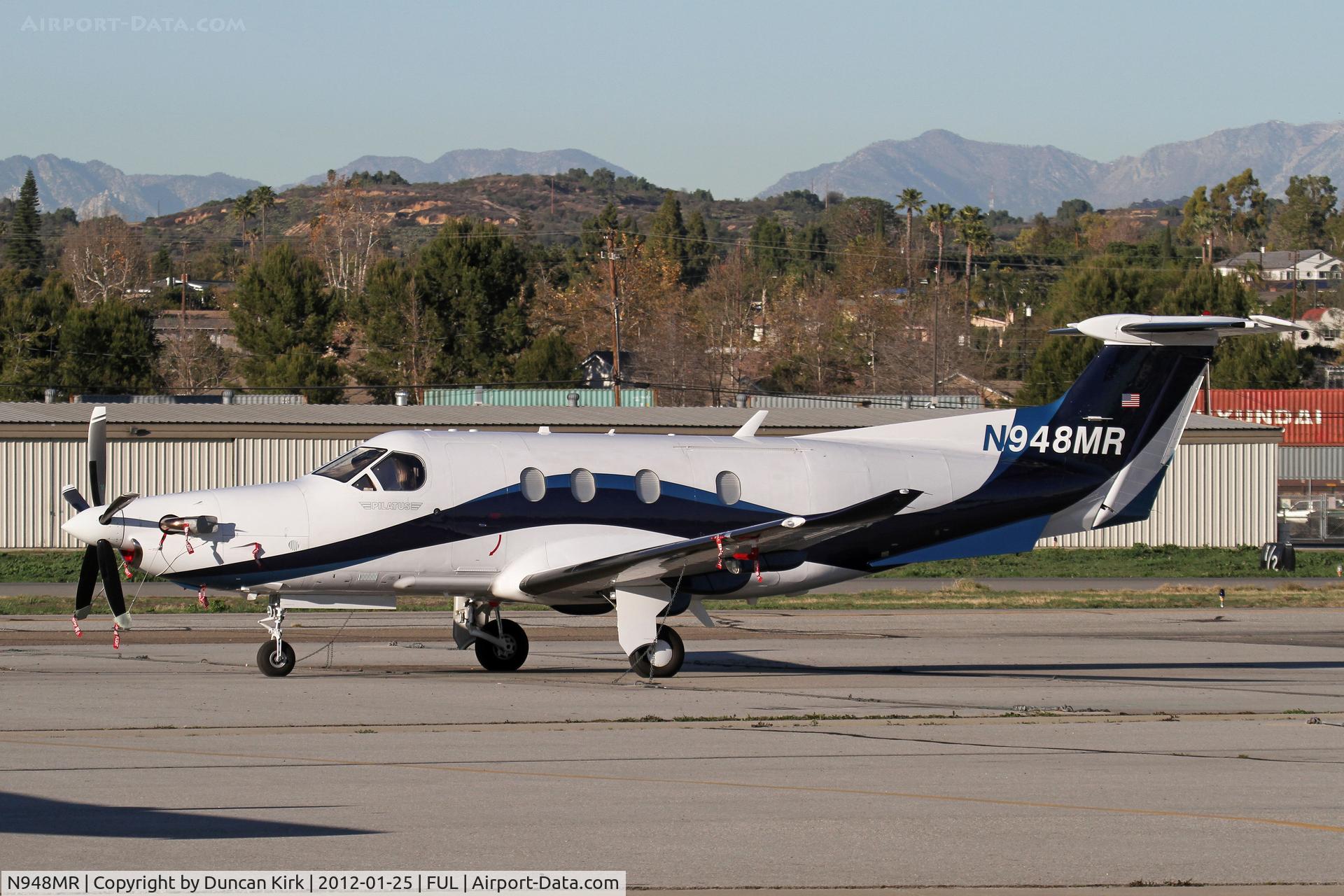N948MR, 2008 Pilatus PC-12/47E C/N 1098, Evening photograph at Fullerton