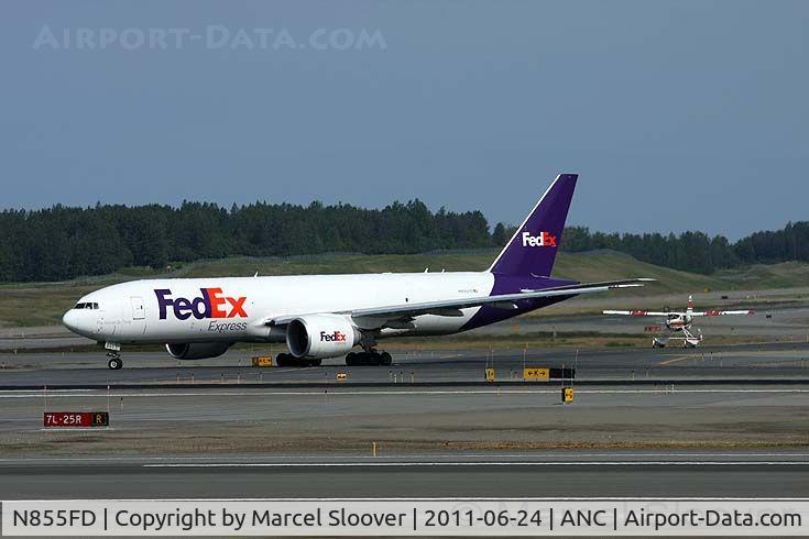 N855FD, 2010 Boeing 777-FS2 C/N 37726, Photo taken during my holiday in Alaska 2011