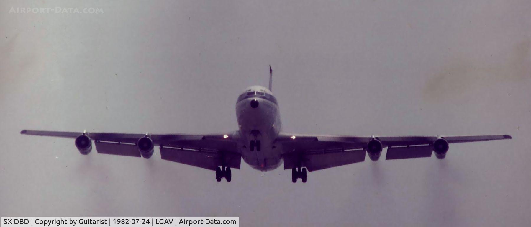 SX-DBD, 1968 Boeing 707-384C C/N 19760, Short finals into Athens