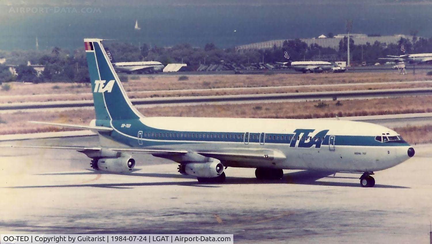 OO-TED, 1959 Boeing 707-131 C/N 17665, Got sunburnt taking this