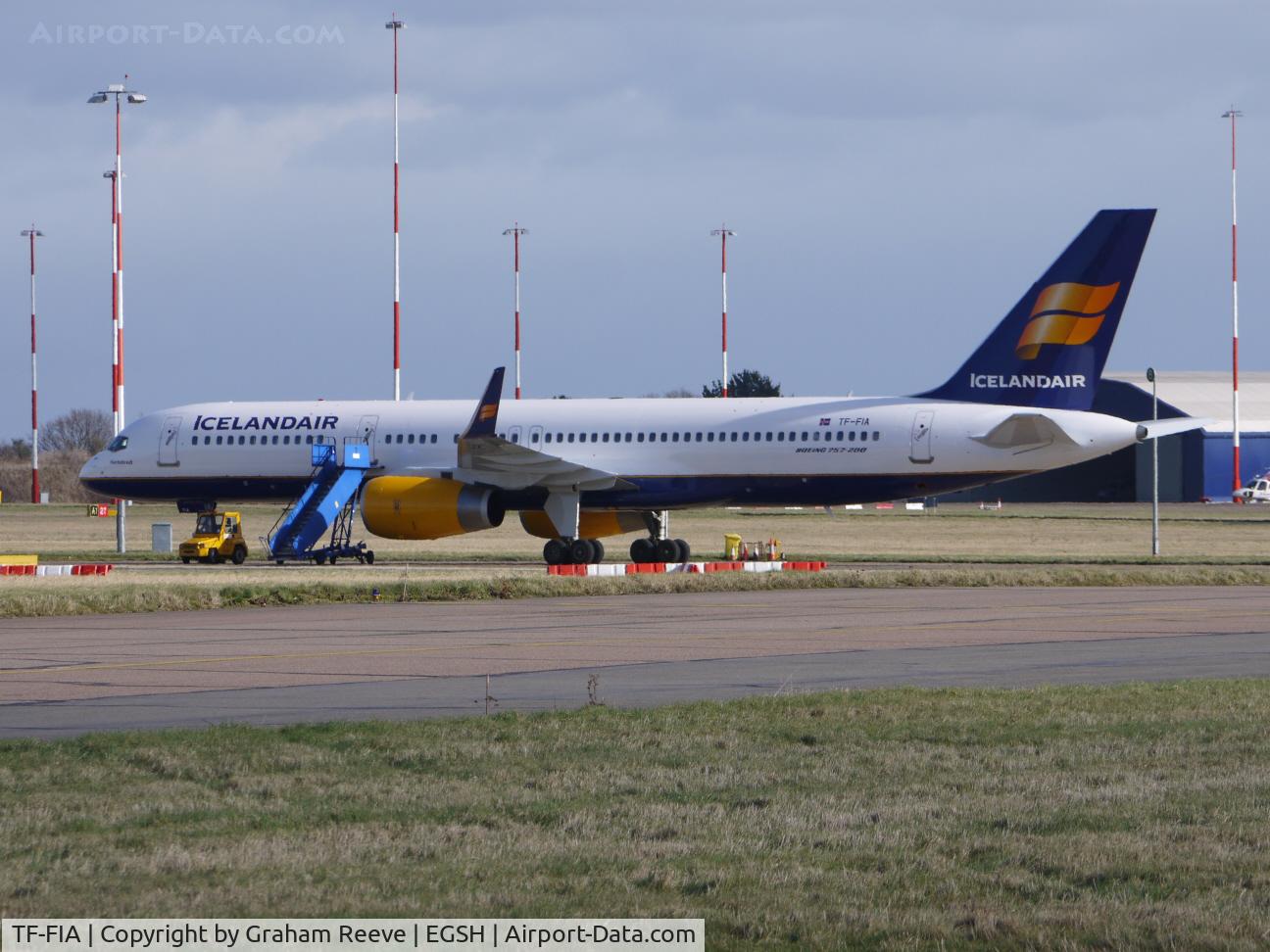TF-FIA, 2000 Boeing 757-256 C/N 29310, Freshly painted.