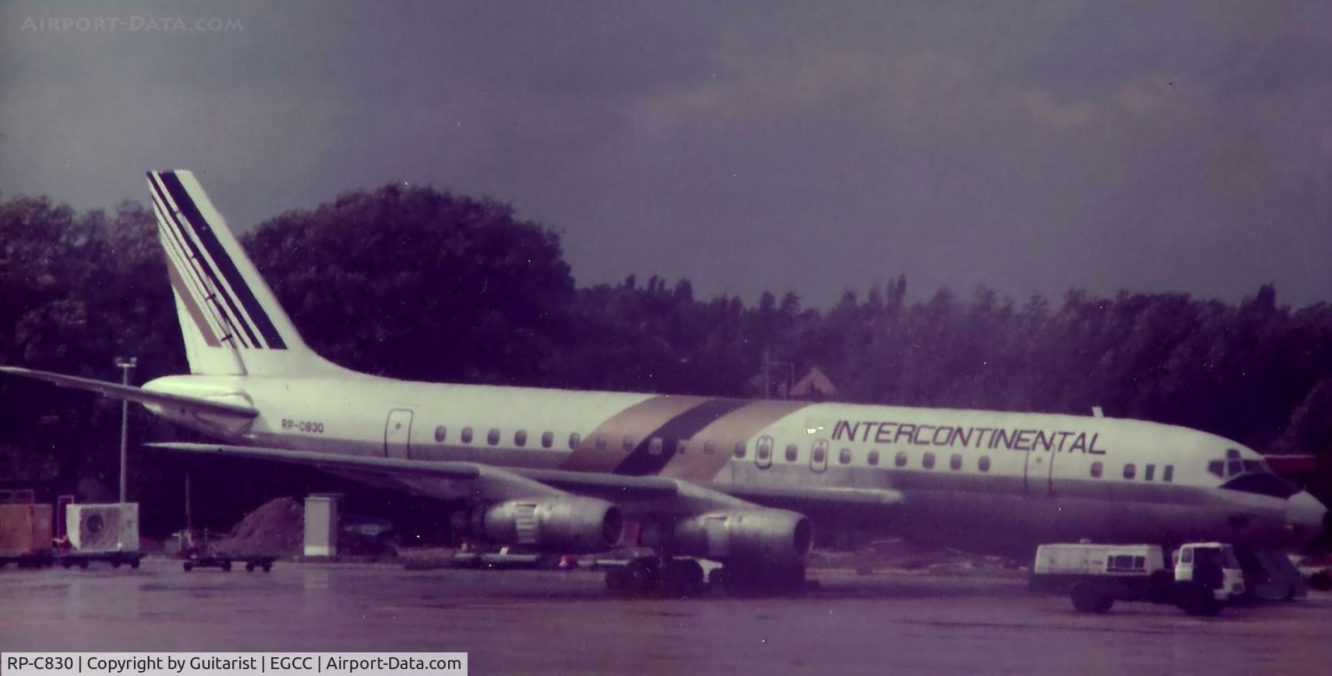 RP-C830, 1964 Douglas DC-8-51 C/N 45688, All I can remember about this DC8 is it diverted to MAN  from Stansted on a Sunday morning