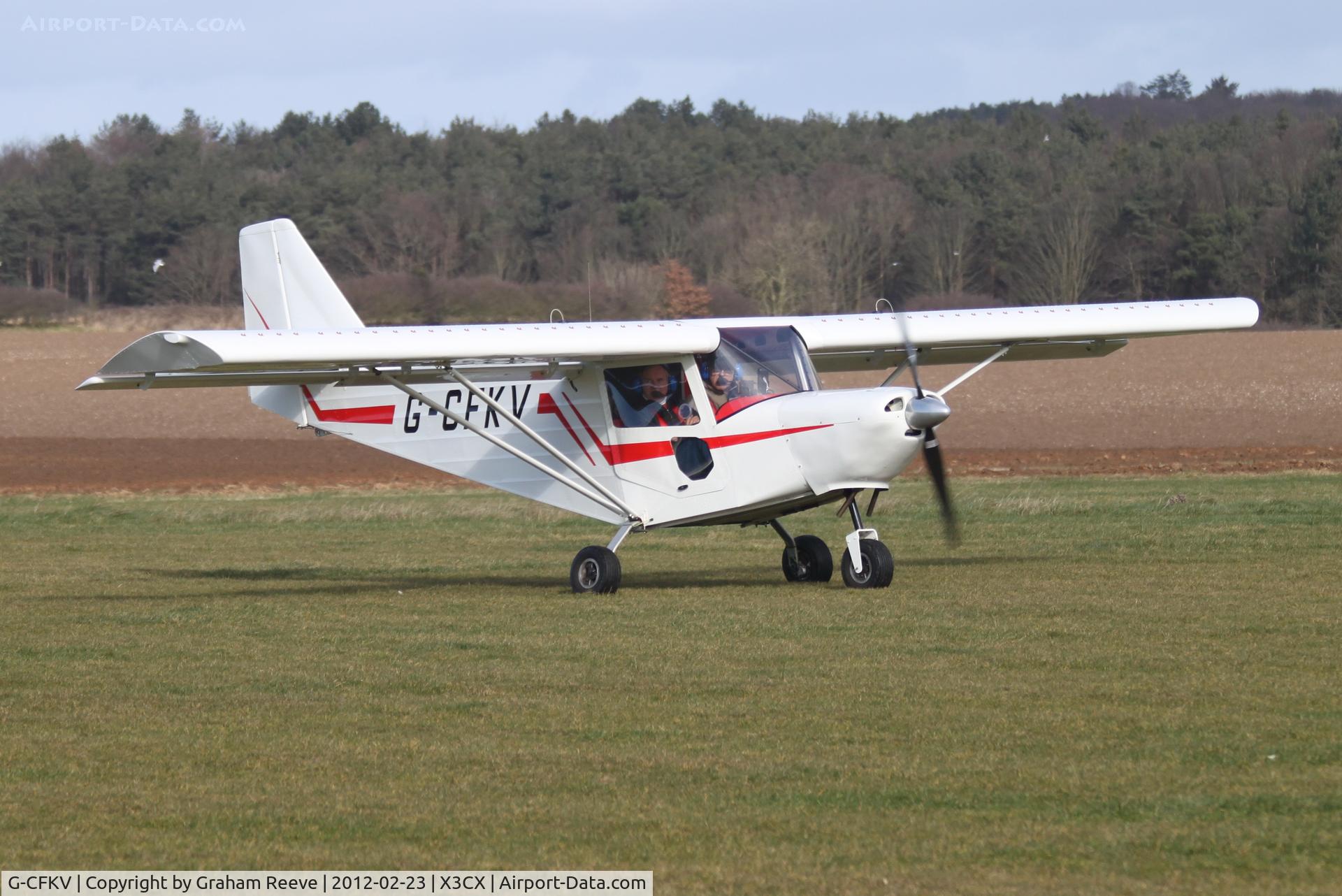 G-CFKV, 2008 ICP MXP-740 Savannah VG Jabiru C/N BMAA/HB/579, Just landed.