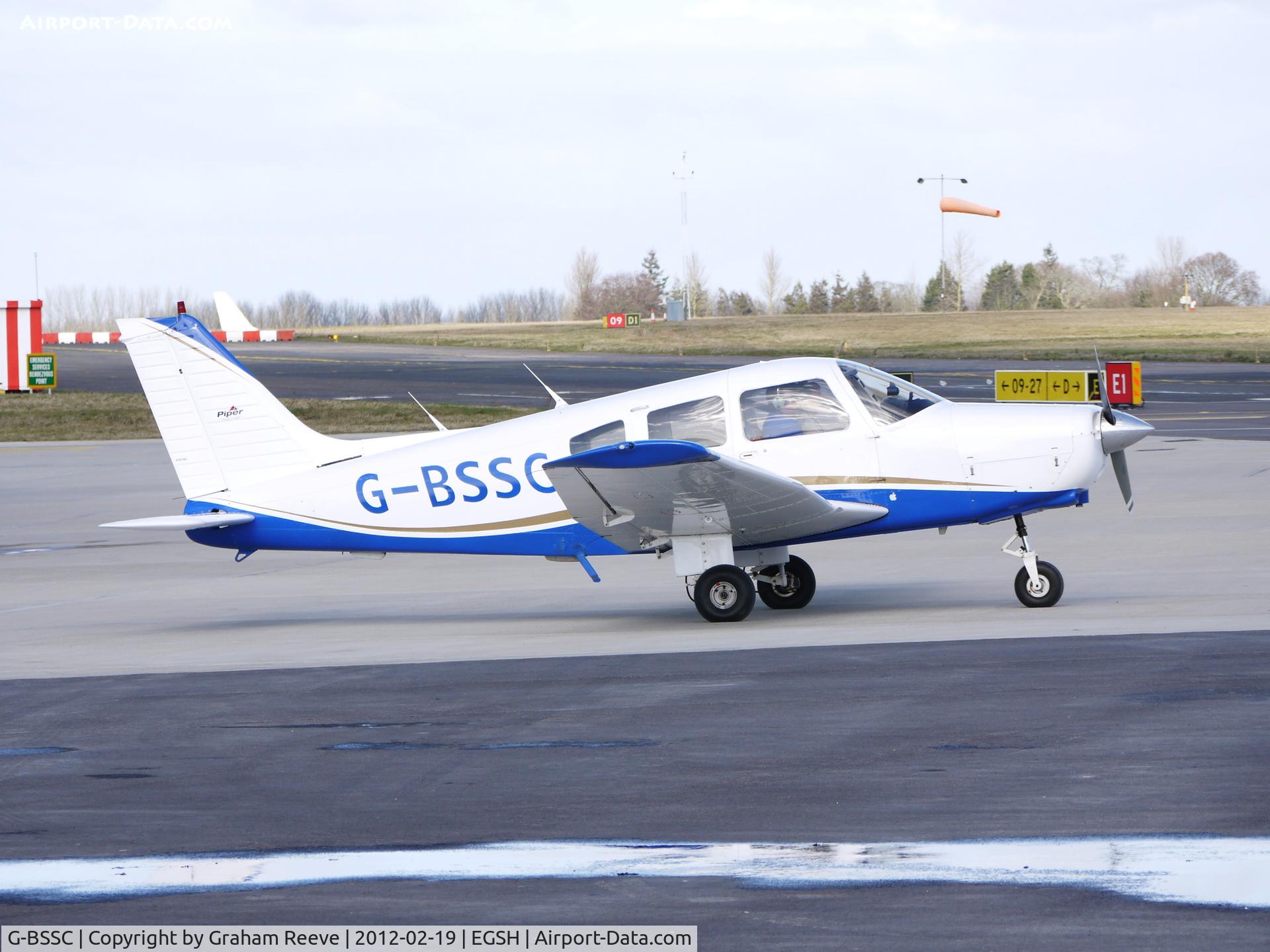 G-BSSC, 1982 Piper PA-28-161 Warrior ll C/N 28-8216176, About to depart.