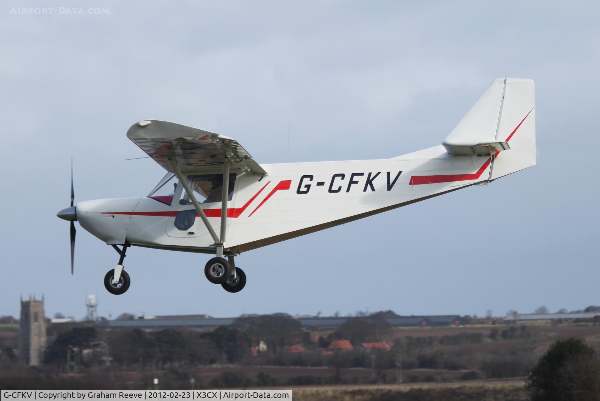 G-CFKV, 2008 ICP MXP-740 Savannah VG Jabiru C/N BMAA/HB/579, Landing at Northrepps.