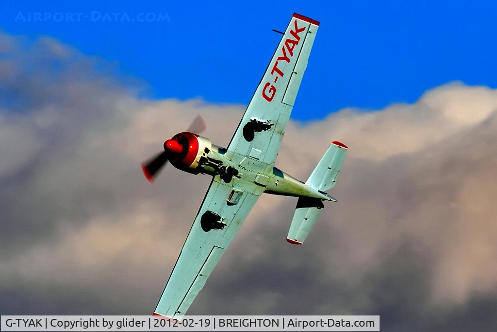 G-TYAK, 1989 Bacau Yak-52 C/N 899907, The Yak getting a good work out as the new season approaches!!
