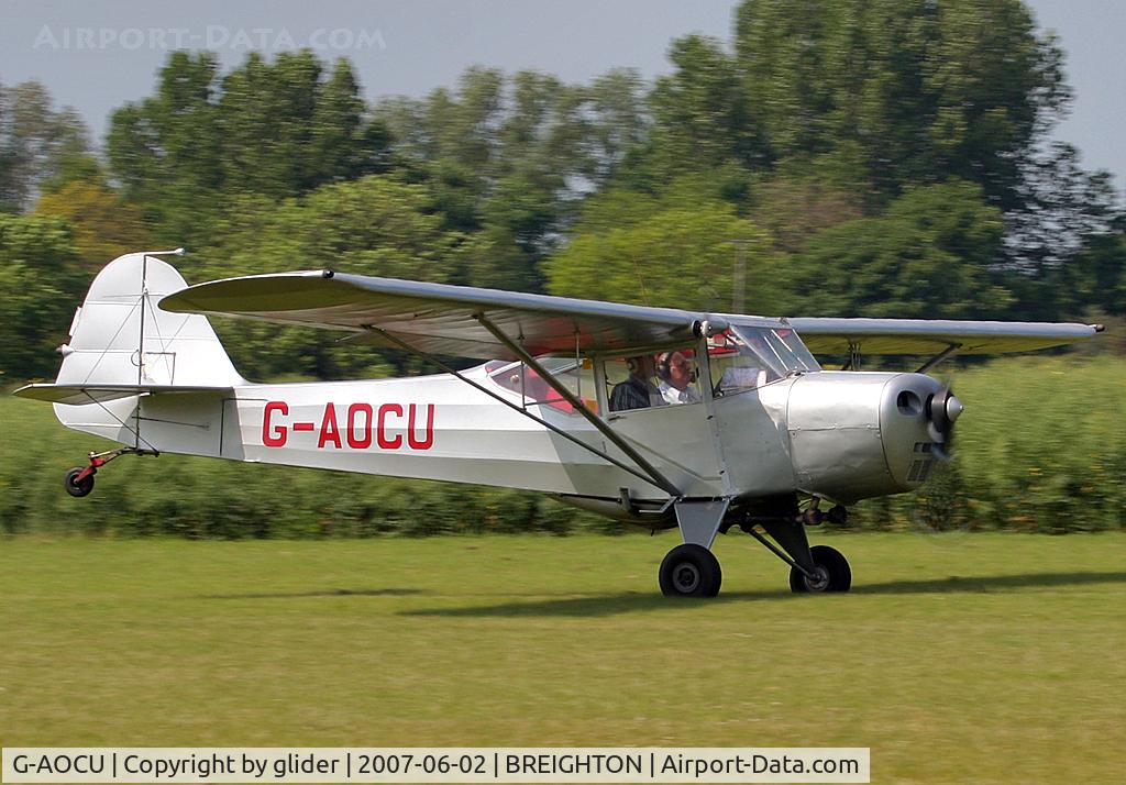 G-AOCU, 1945 Taylorcraft G Auster 4 C/N 986, Fond memories of the Auster family!