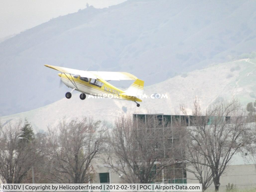 N33DV, 1970 Champion 7GCBC C/N 234-70, Leaping into the air from taking off on 26R
