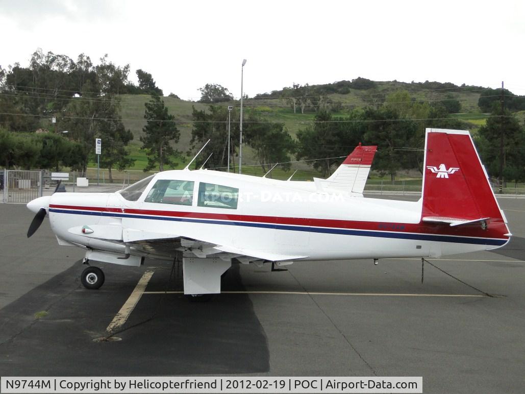 N9744M, Mooney M20C Ranger C/N 670038, Parked in transient parking
