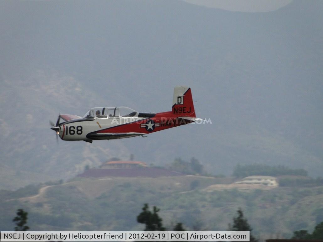 N9EJ, 1956 Beech D-45 Mentor C/N BG-168, Making a high speed, low pass before coming back to land
