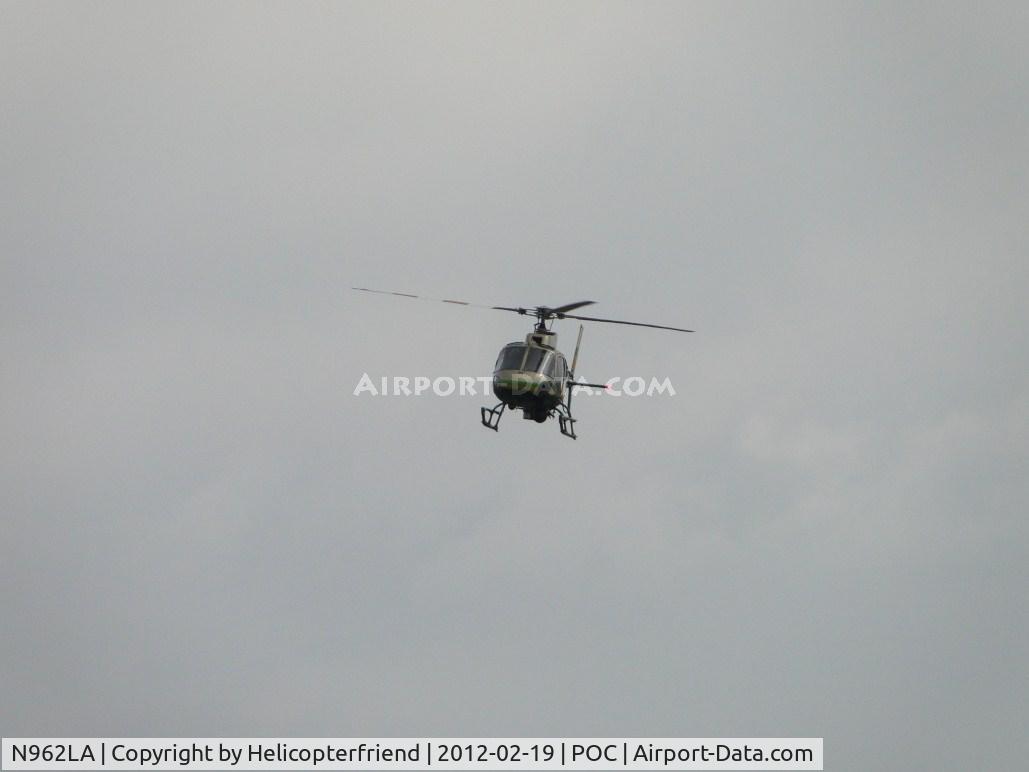 N962LA, Eurocopter AS-350B-2 Ecureuil Ecureuil C/N 7009, On final over taxiway Sierra for LA County Air Ops helipad area