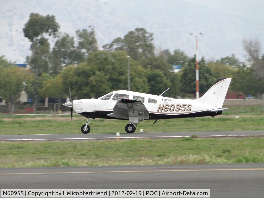 N6095S, 2007 Piper PA-28-181 Archer II C/N 2843662, Landed and rolling out
