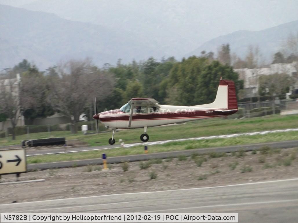 N5782B, 1956 Cessna 182 Skylane C/N 33782, Landing on 26L