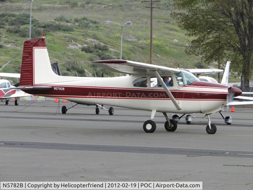 N5782B, 1956 Cessna 182 Skylane C/N 33782, Stopped in transient parking dropping off 2 passengers