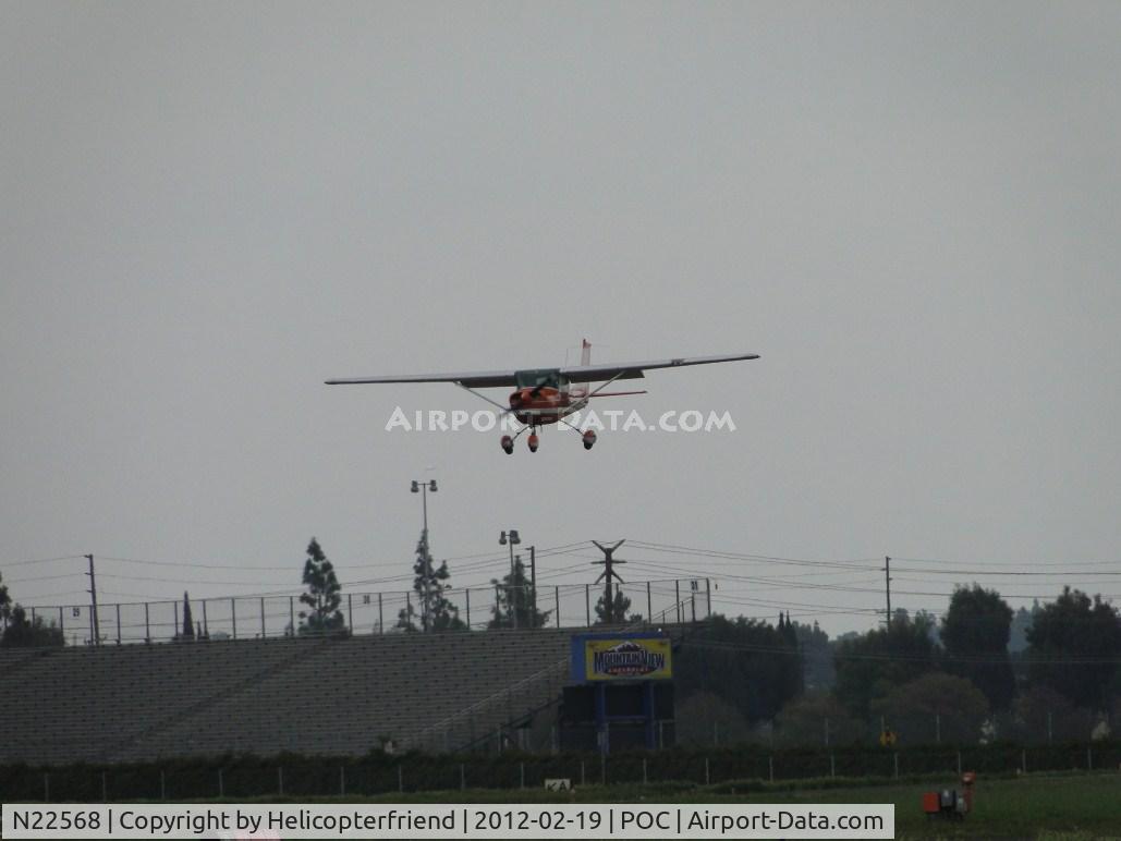 N22568, 1968 Cessna 150H C/N 15068368, On final for 26L