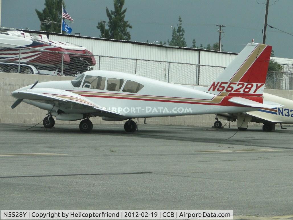 N5528Y, 1964 Piper PA-23-250 C/N 27-2626, Parked north of the runway