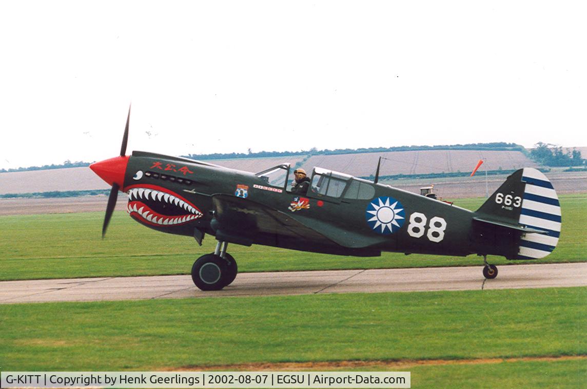G-KITT, 1943 Curtiss P-40M Warhawk C/N 27490, Duxford - 2002