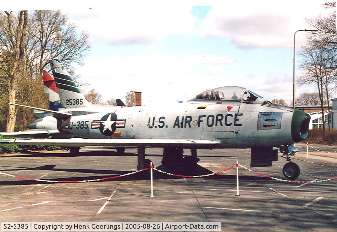 52-5385, 1952 North American F-86F Sabre C/N 191-876, Military Airforce Museum - Soesterberg ( MLM )