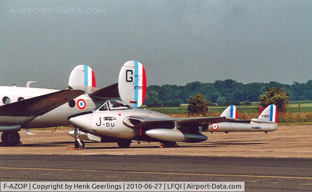 F-AZOP, De Havilland (FFA) Vampire FB.6 (DH-100) C/N 701, Vampire cs J-DU