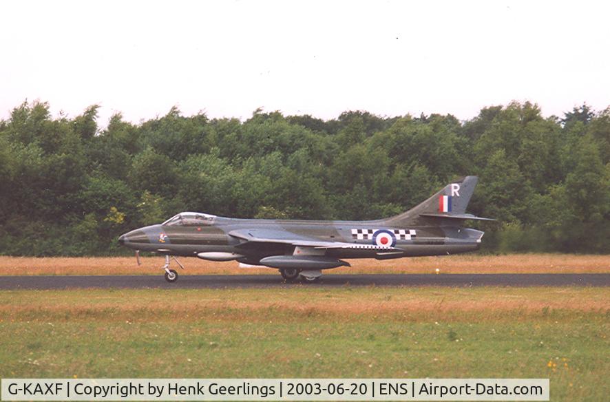 G-KAXF, 1956 Hawker Hunter F.6A C/N S4/U/3361, Dutch AF Open House at Twenthe AB , June 2003