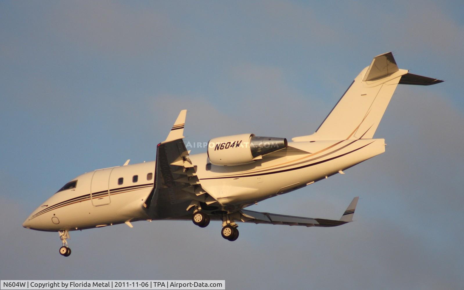 N604W, 1999 Bombardier Challenger 604 (CL-600-2B16) C/N 5421, Challenger 604
