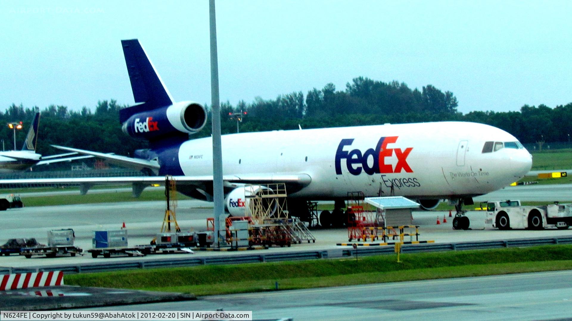 N624FE, 1990 McDonnell Douglas MD-11 C/N 48443, FedEx Express