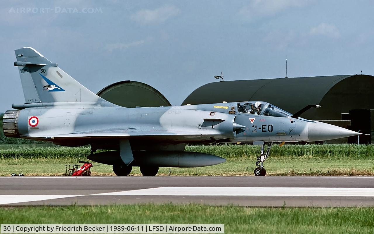 30, Dassault Mirage 2000C C/N 103, taxying to the flightline