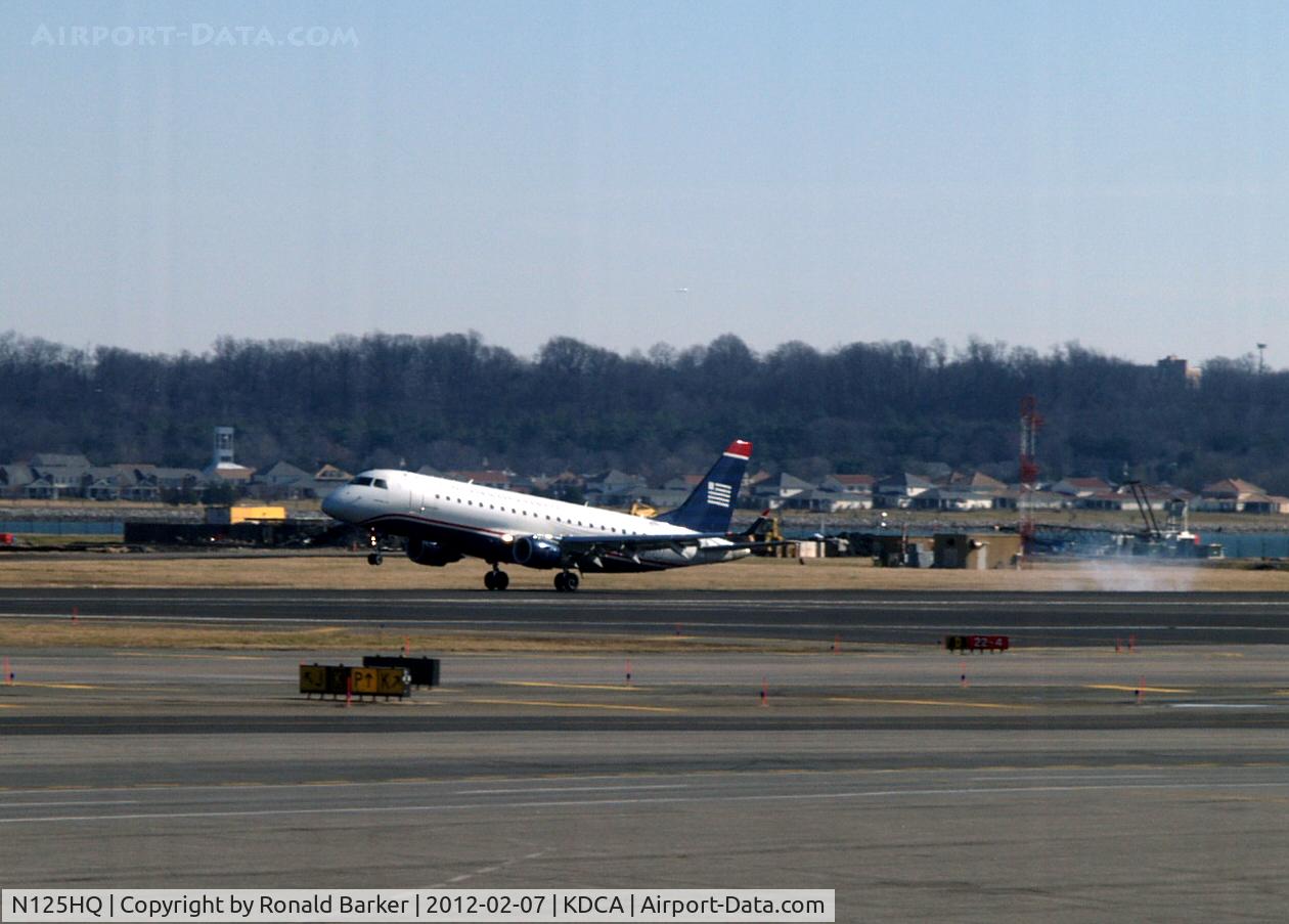 N125HQ, 2007 Embraer 175LR (ERJ-170-200LR) C/N 17000202, Landing DCA