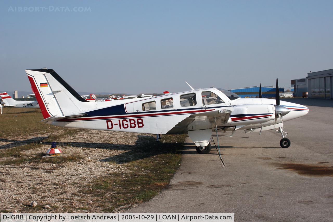 D-IGBB, 1979 Beech 58P Pressurized Baron C/N TJ-193, Beech twin