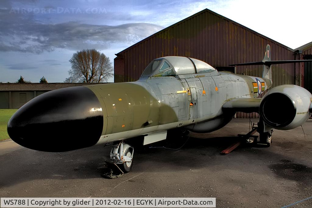 WS788, 1954 Gloster Meteor NF(T).14 C/N Not found WS788, Yorkshire Air Museum exhibit
