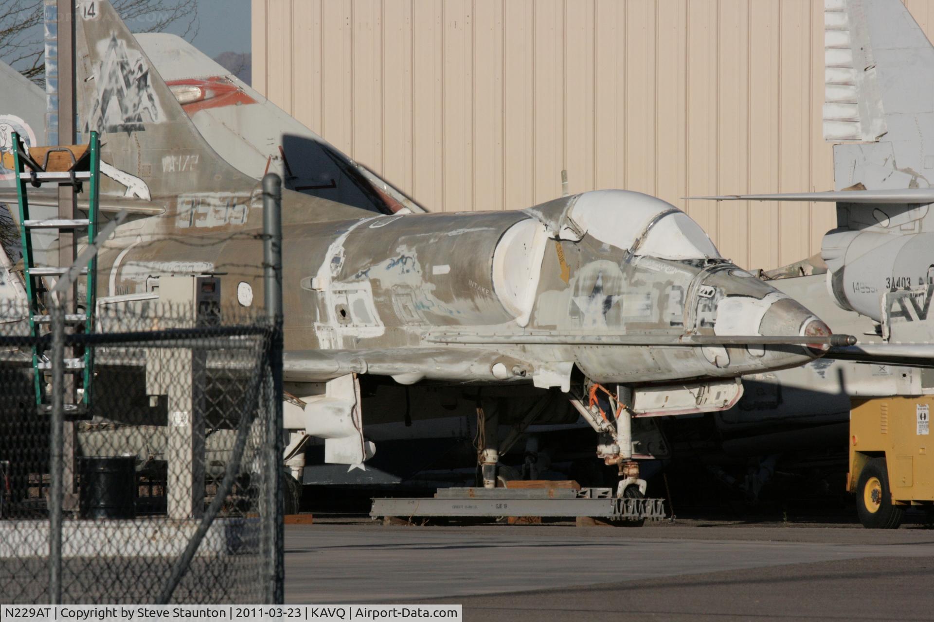 N229AT, Aviation Technologies Ltd McDonnell Douglas ATL-A4-L C/N ATL-149595, Taken at Avra Valley Airport, in March 2011 whilst on an Aeroprint Aviation tour
