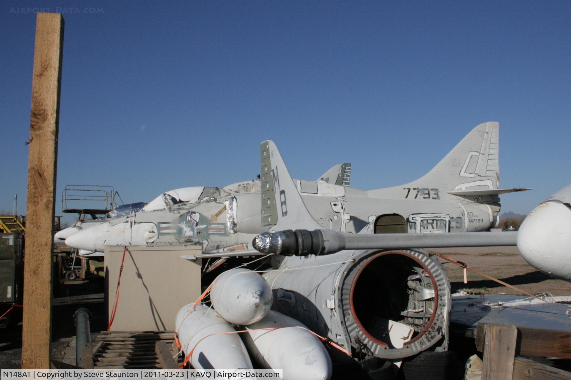 N148AT, Douglas A-4L Skyhawk C/N 12557, Taken at Avra Valley Airport, in March 2011 whilst on an Aeroprint Aviation tour