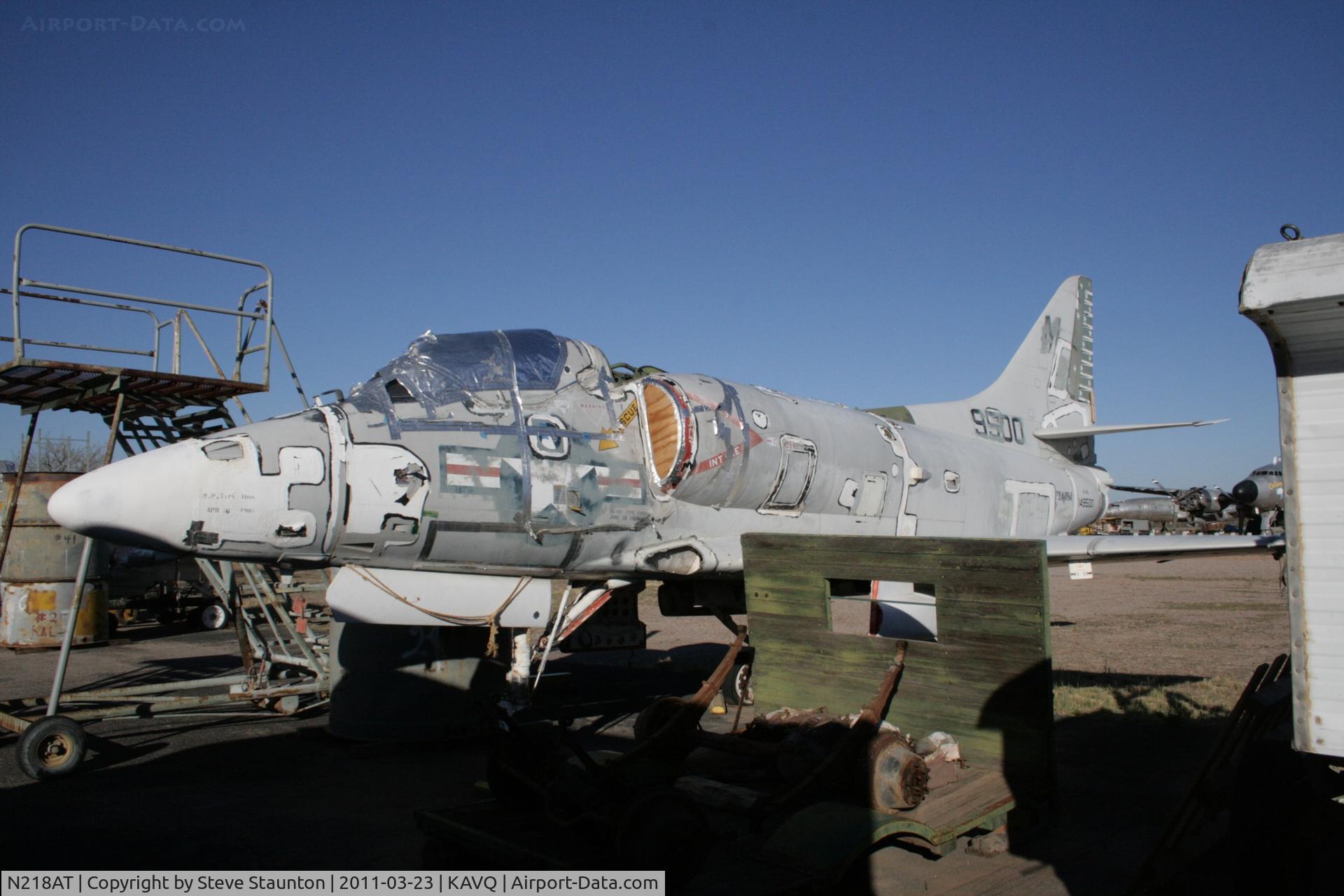 N218AT, Douglas A-4L Skyhawk C/N 12825, Taken at Avra Valley Airport, in March 2011 whilst on an Aeroprint Aviation tour