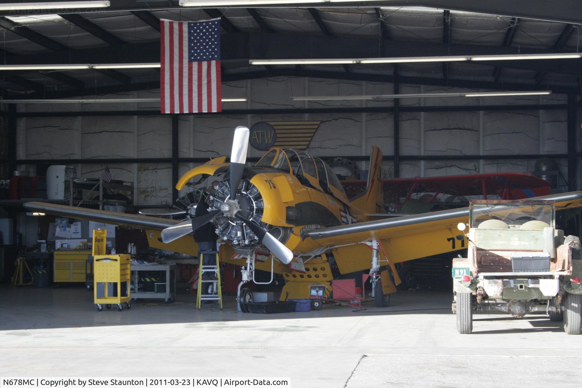 N678MC, North American T-28C Trojan C/N 226-97 (140520), Taken at Avra Valley Airport, in March 2011 whilst on an Aeroprint Aviation tour