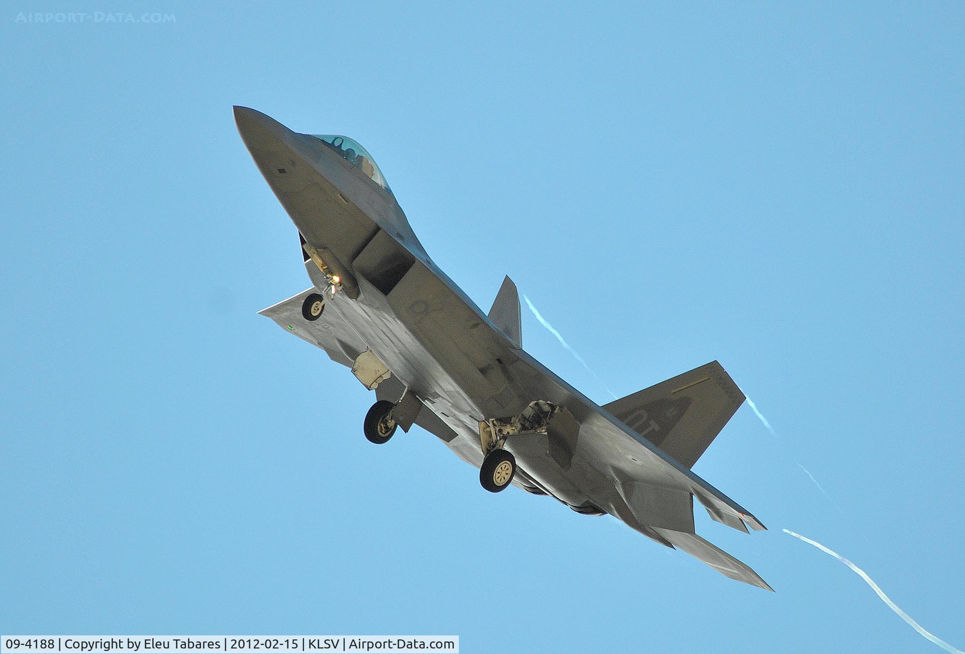 09-4188, Lockheed Martin F-22A Raptor C/N 4188, Taken over Nellis Air Force Base, Nevada