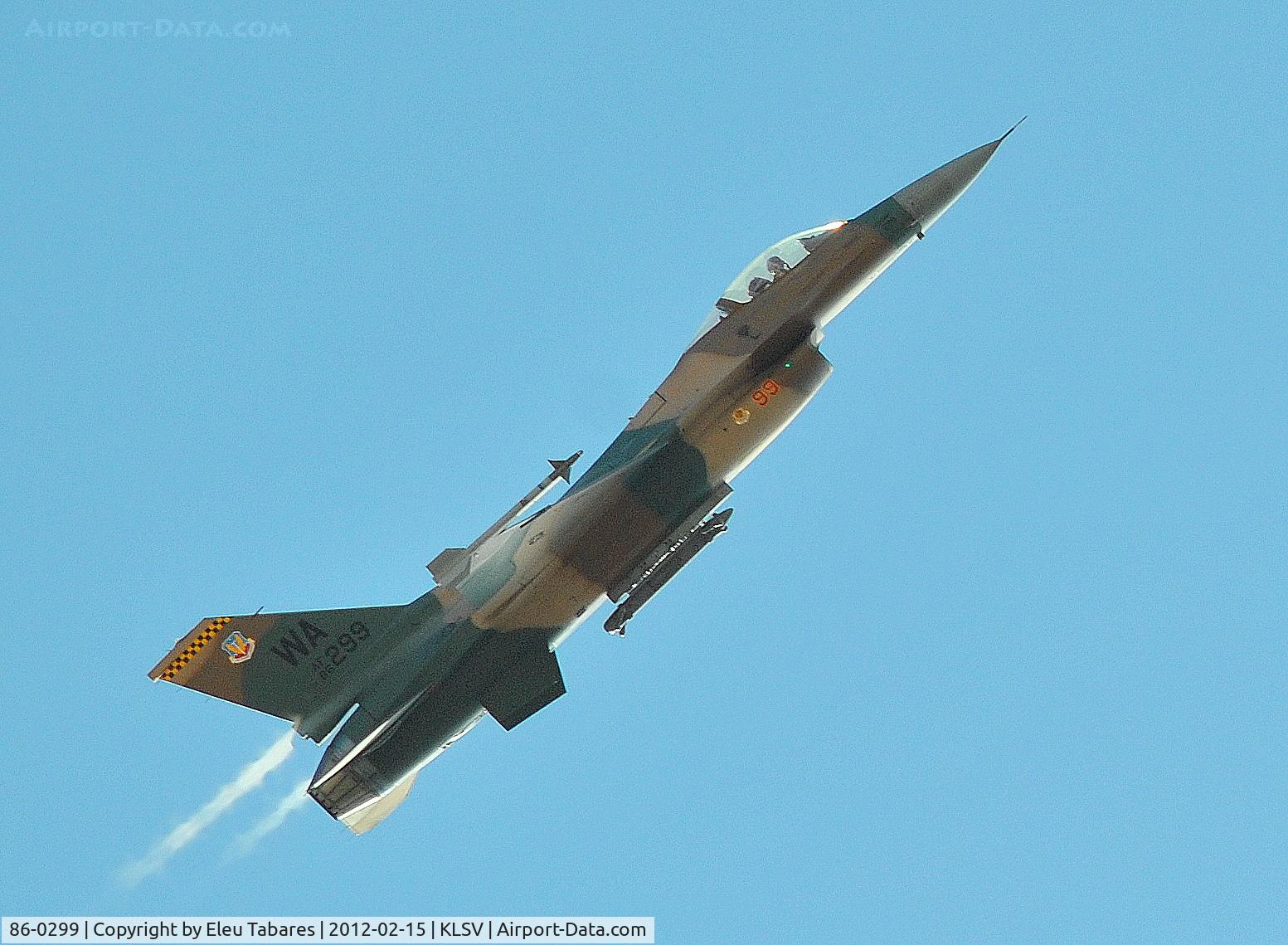 86-0299, General Dynamics F-16C Fighting Falcon C/N 5C-405, Taken over Nellis Air Force Base, Nevada.
