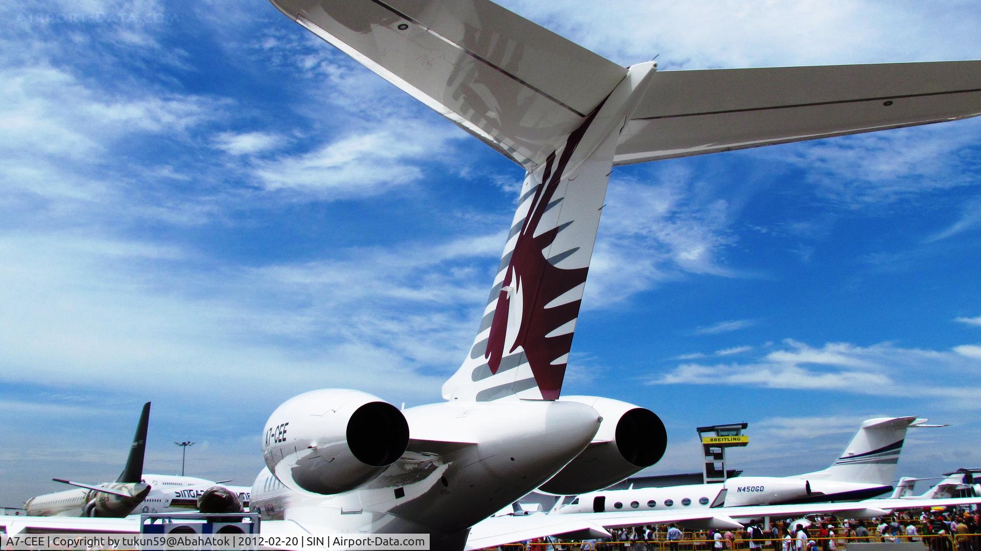 A7-CEE, 2010 Bombardier BD-700-1A11 Global 5000 C/N 9421, Qatar Excecutive