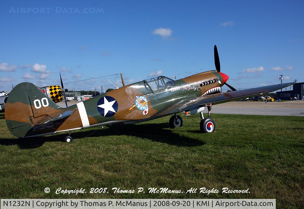 N1232N, 1943 Curtiss P-40N Warhawk C/N 27483, On Display at Millville NJ Regional Airport