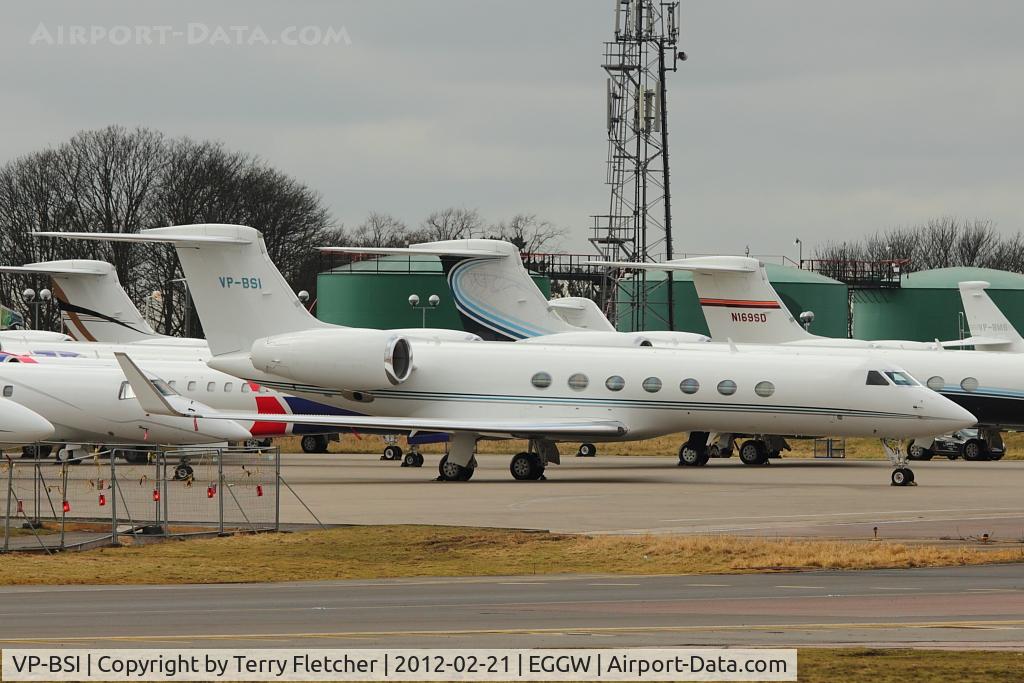 VP-BSI, 2005 Gulfstream Aerospace V-SP G550 C/N 5084, 2005 Gulfstream Aerospace G550 (VSP), c/n: 5084 at Luton