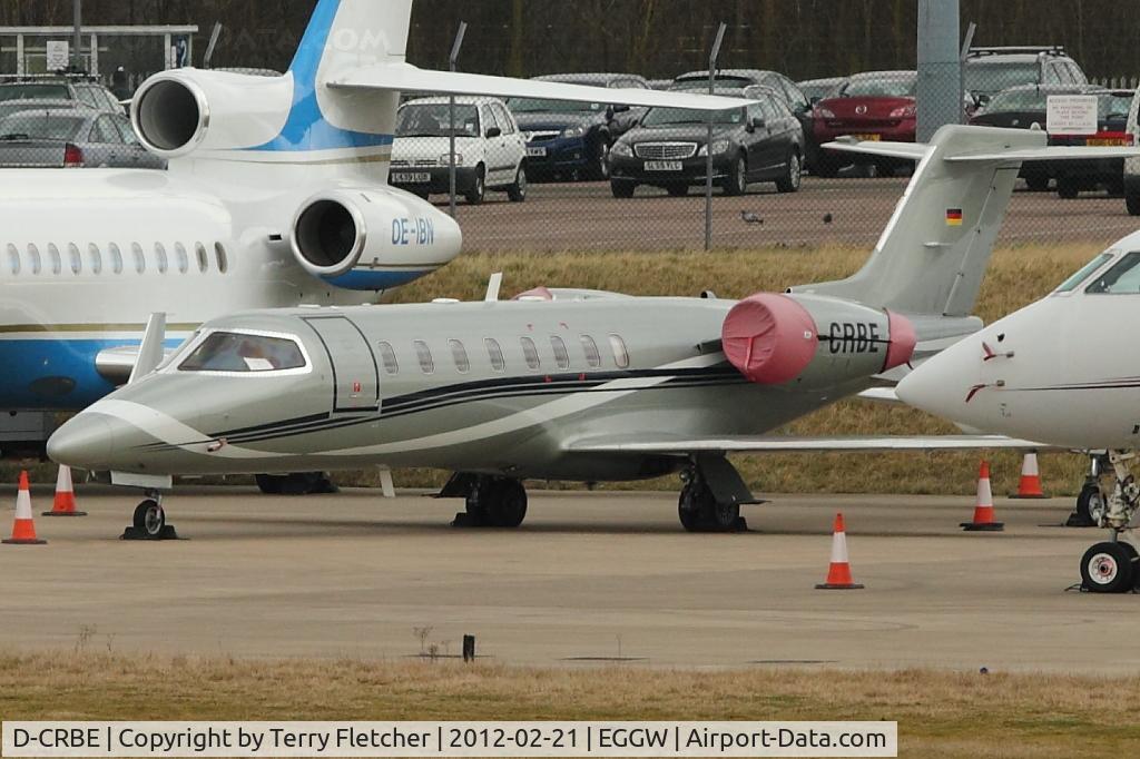 D-CRBE, 2008 Learjet 45 C/N 45-372, Learjet 45, c/n: 45-372 (ex 4O-BBB) at Luton
