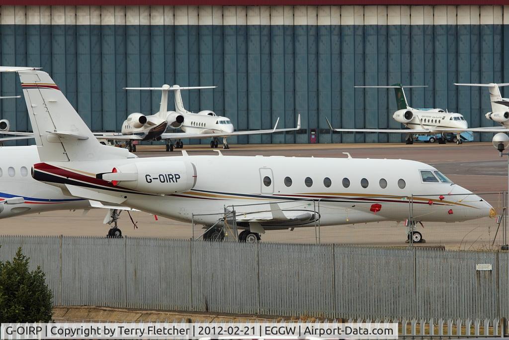 G-OIRP, 2006 Israel Aircraft Industries Gulfstream 200 C/N 142, Gulfstream G200, c/n: 142 (ex SX-IRP) at Luton