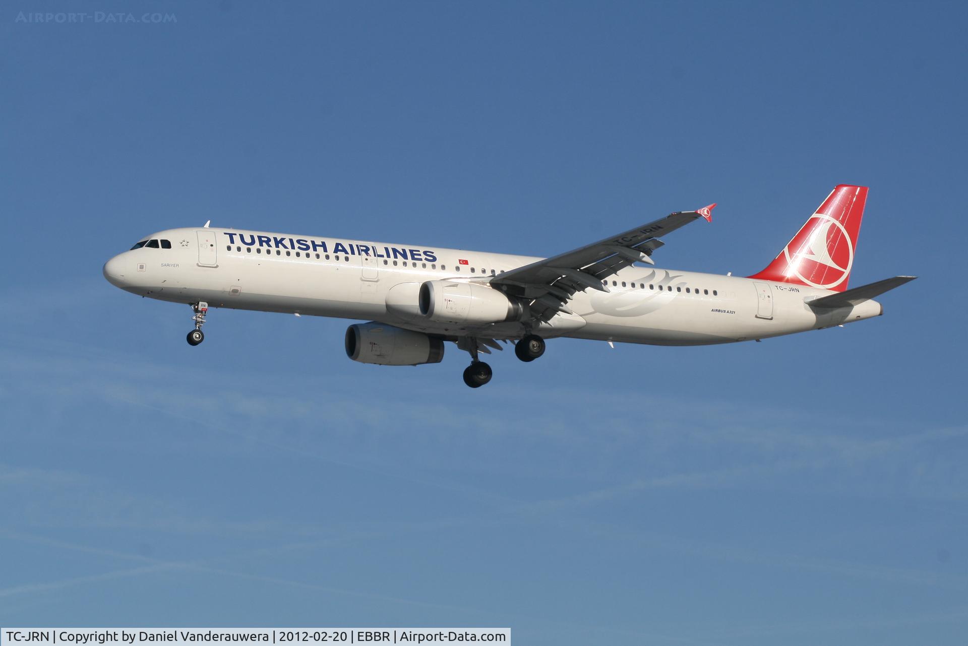 TC-JRN, 2011 Airbus A321-231 C/N 4654, Arrival of flight TK1937 to RWY 25L